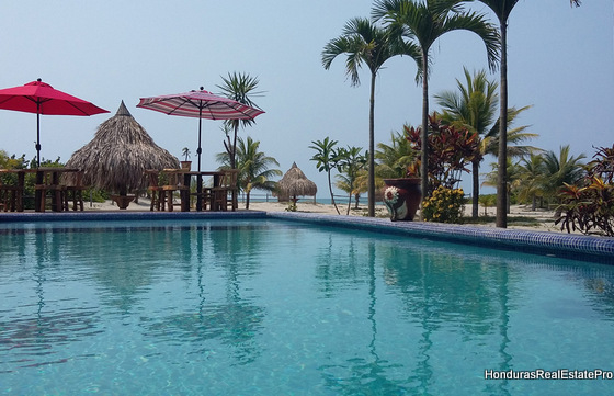 Pool, Bar, Restaurant Beachfront Resort La Ceiba